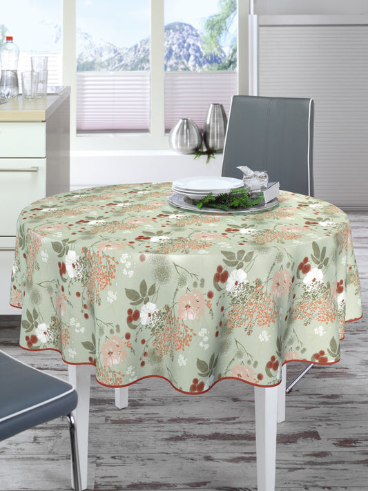 BONITA - Tafelzeil - 160 cm rond - D43/06 - Groen - Met bies