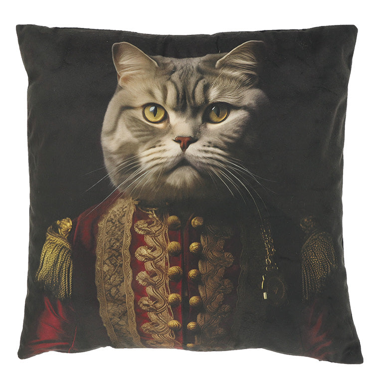 Kussen MILO - 45x45cm - Dierenprint in uniform