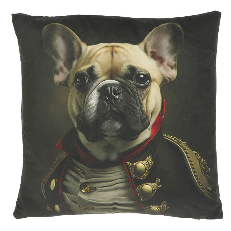 Kussen MILO - 45x45cm - Dierenprint in uniform