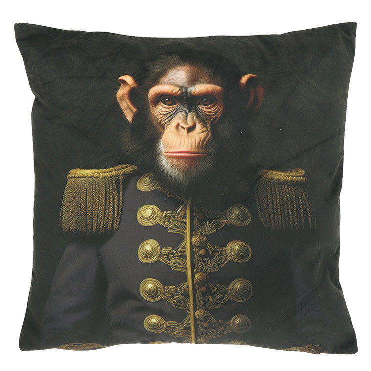 Kussen MILO - 45x45cm - Dierenprint in uniform