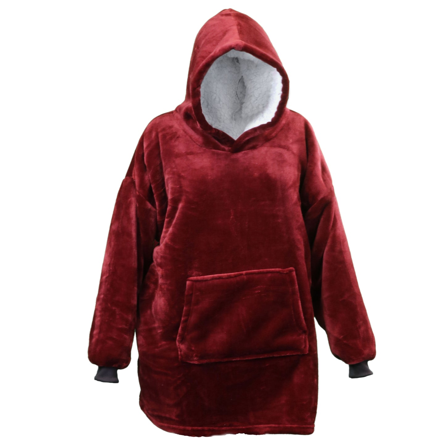 Unique Living OVERSIZED HOODIE - Hoodie - 70x50x87 cm - Heerlijk warm - Effen kleur - Teddy binnenkant - Meerbach Home Deco
