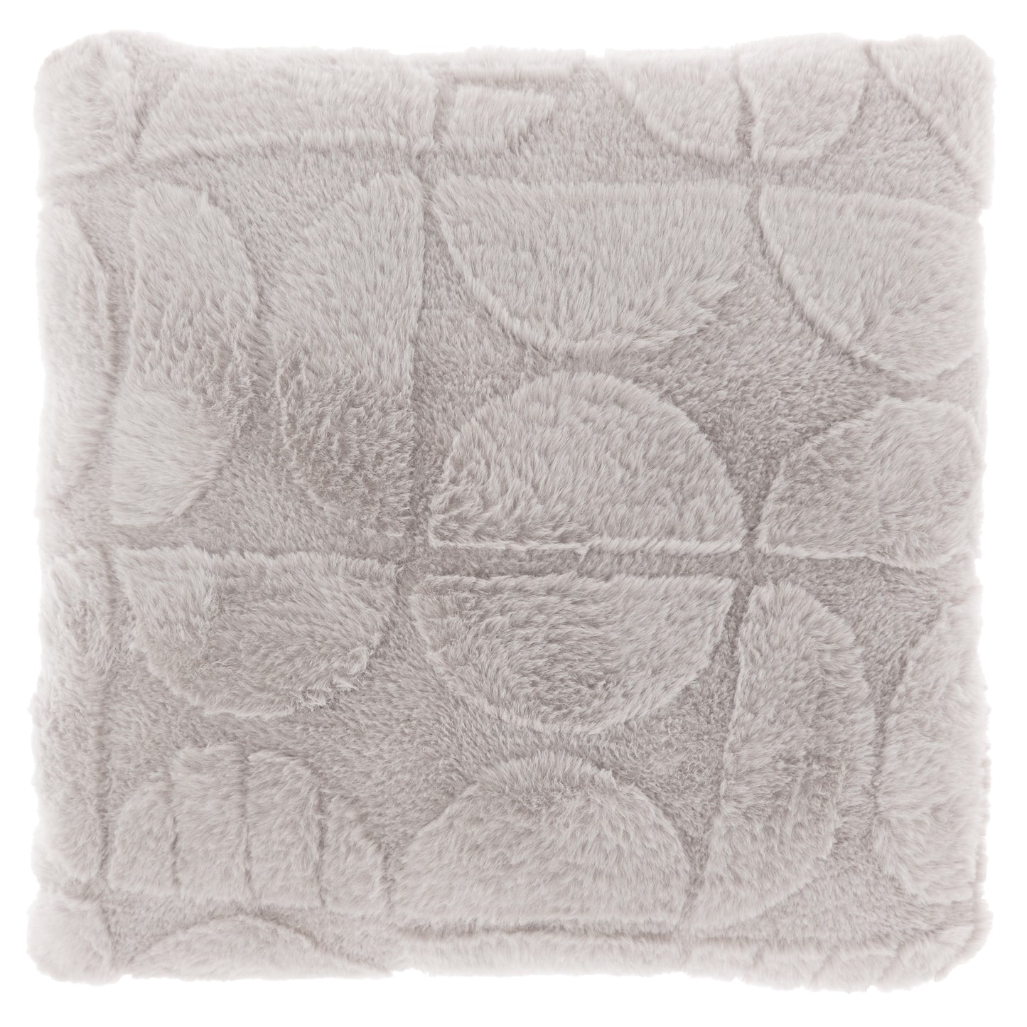 MILAN - Sierkussen - 45x45 cm - Abstract patroon - Korte fake-fur - Meerbach Home Deco