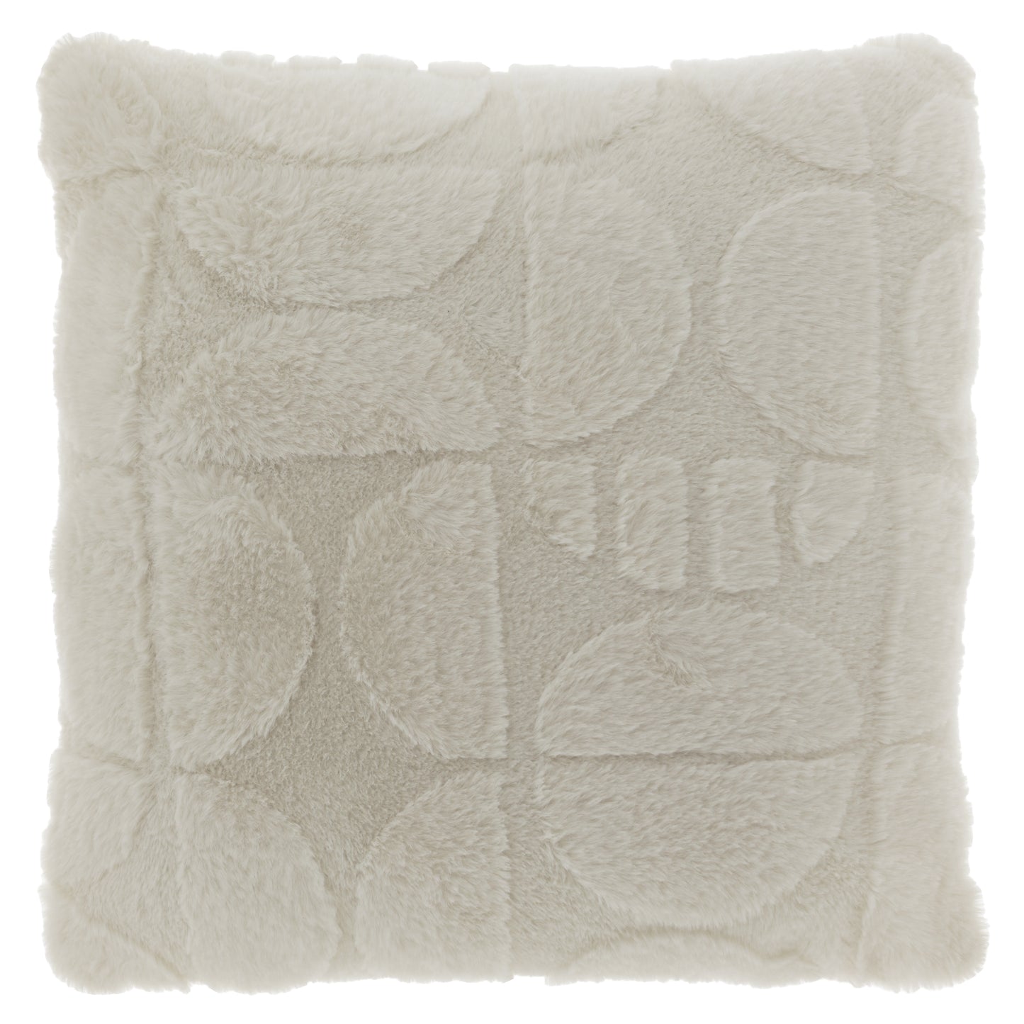 MILAN - Sierkussen - 45x45 cm - Abstract patroon - Korte fake-fur - Meerbach Home Deco