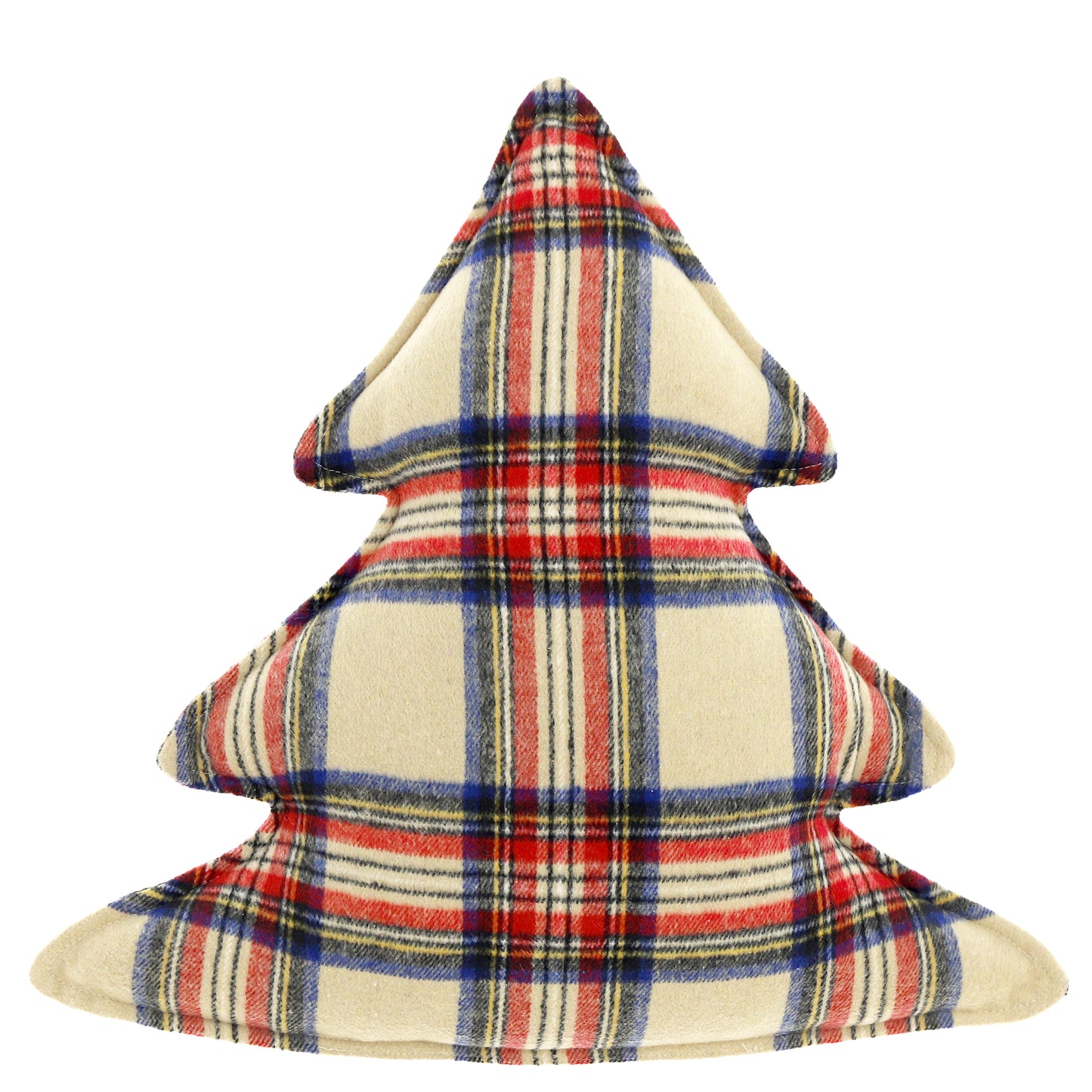 CHECK TREE - Sierkussen - 50x50 cm - Kerstboom vorm - Ruitmotief - Meerbach Home Deco