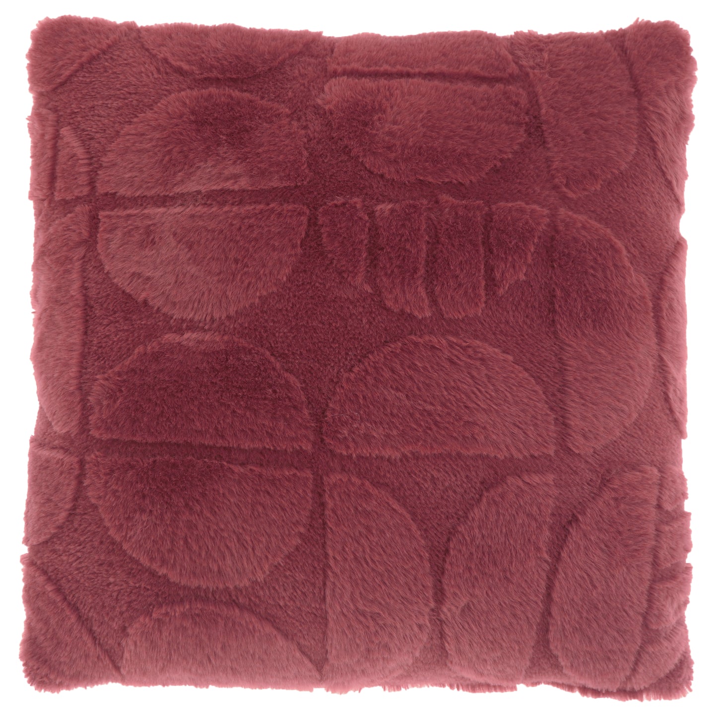 MILAN - Sierkussen - 45x45 cm - Abstract patroon - Korte fake-fur - Meerbach Home Deco