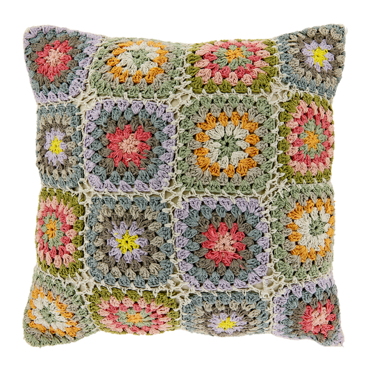 DINA - Decorative cushion - 45x45 cm - Knitted - Colorful