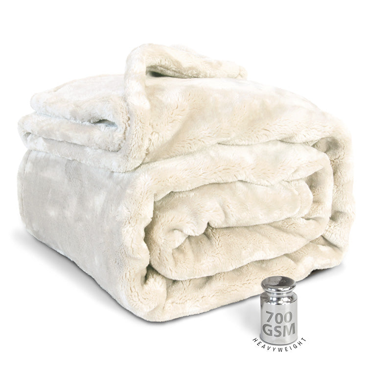 Plaid Silke dove white productafbeelding