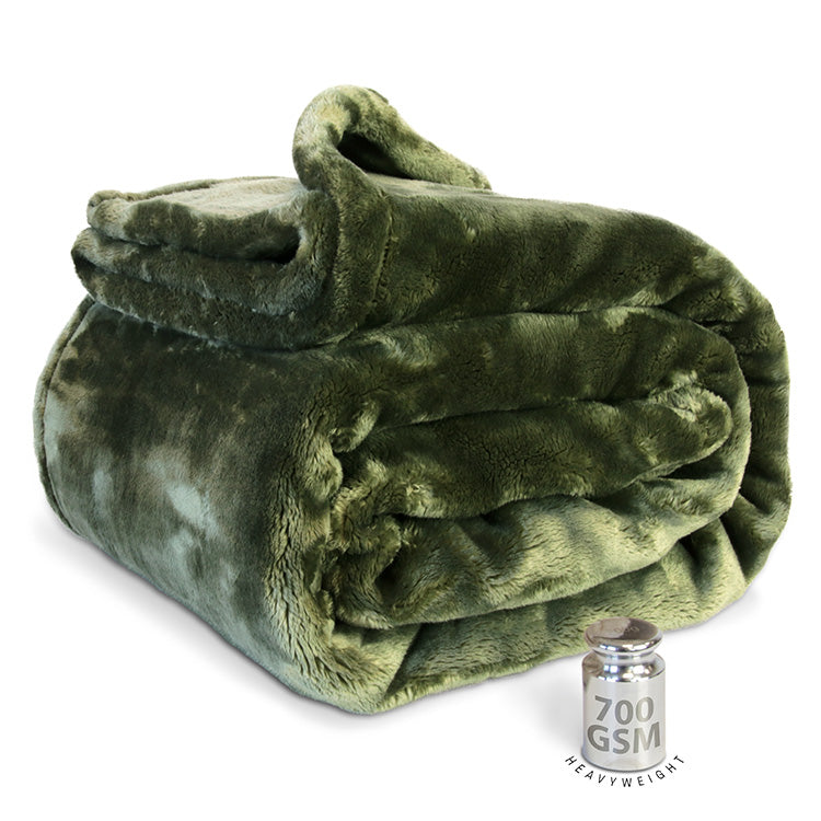 Plaid Silke winter green productafbeelding