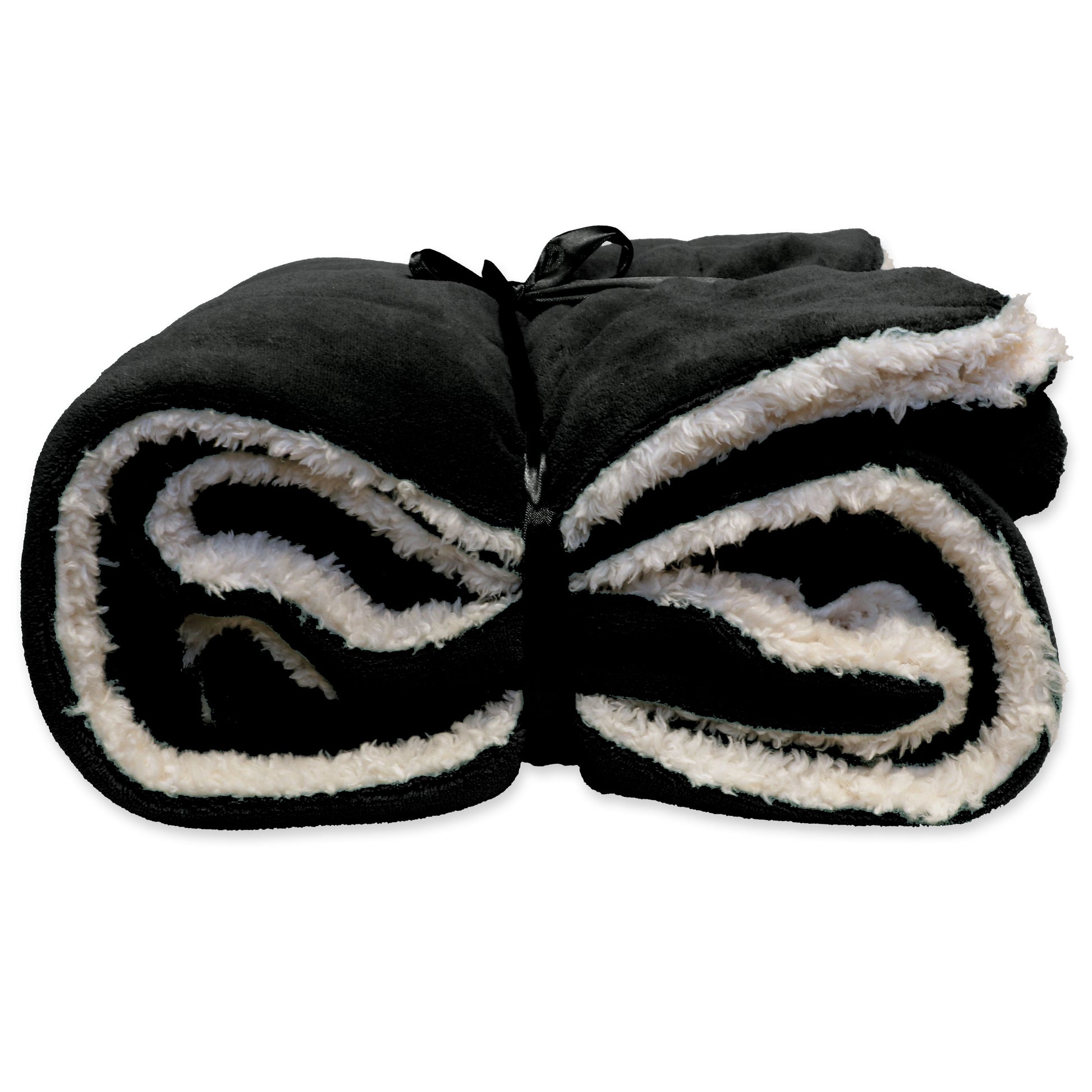Plaid Lars Unique Living - 150x200 cm - Heerlijk warm - Effen kleur - Teddy binnenkant - Fleece - Meerbach Home Deco