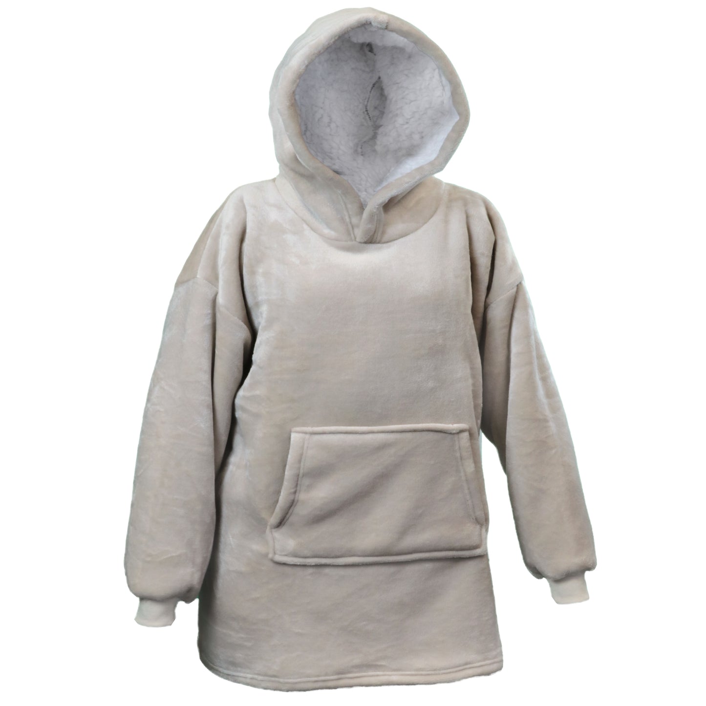 Unique Living OVERSIZED HOODIE LILLY - 70x50x87 cm - Heerlijk warm - Effen kleur - Teddy binnenkant - Meerbach Home Deco
