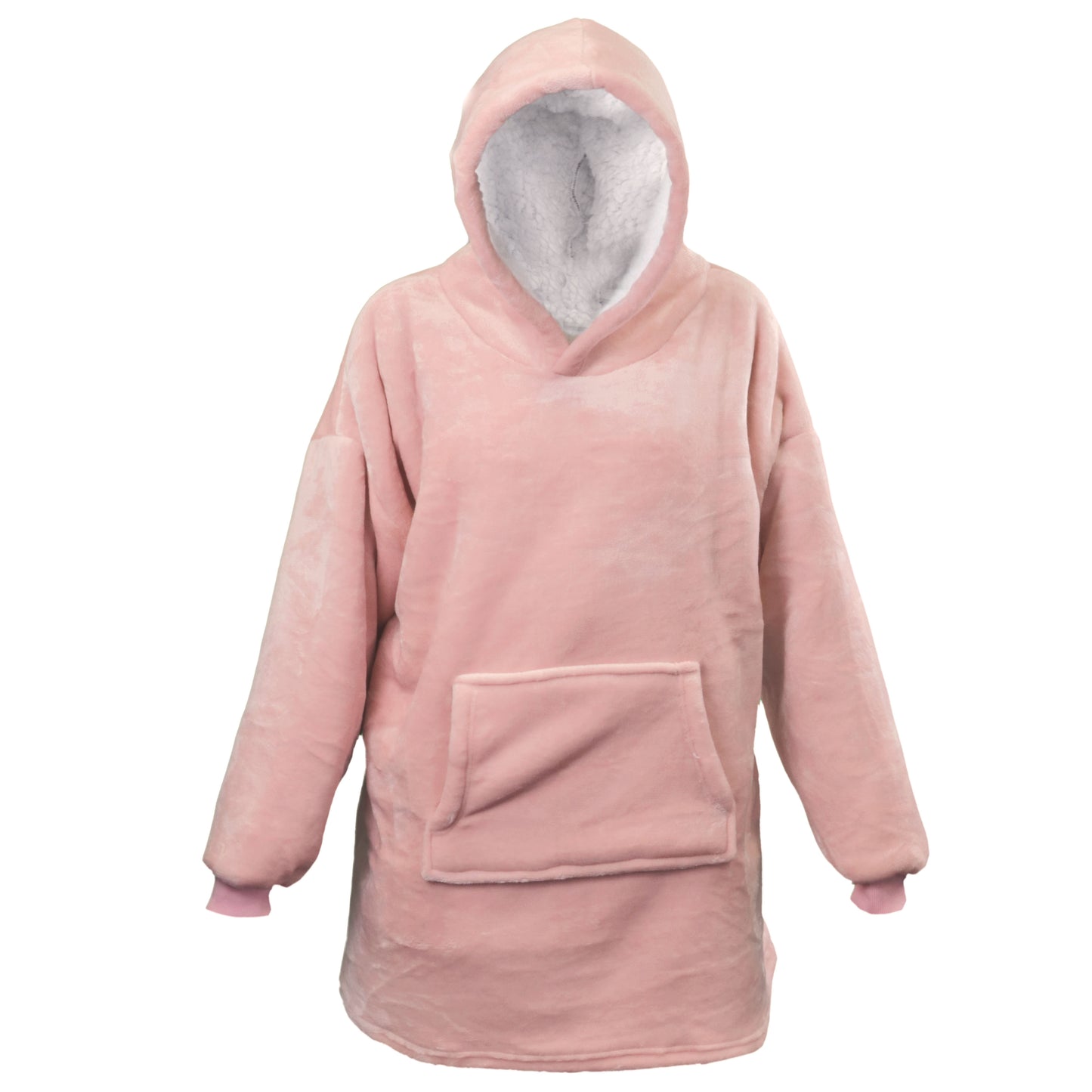 Unique Living OVERSIZED HOODIE LILLY - 70x50x87 cm - Heerlijk warm - Effen kleur - Teddy binnenkant - Meerbach Home Deco
