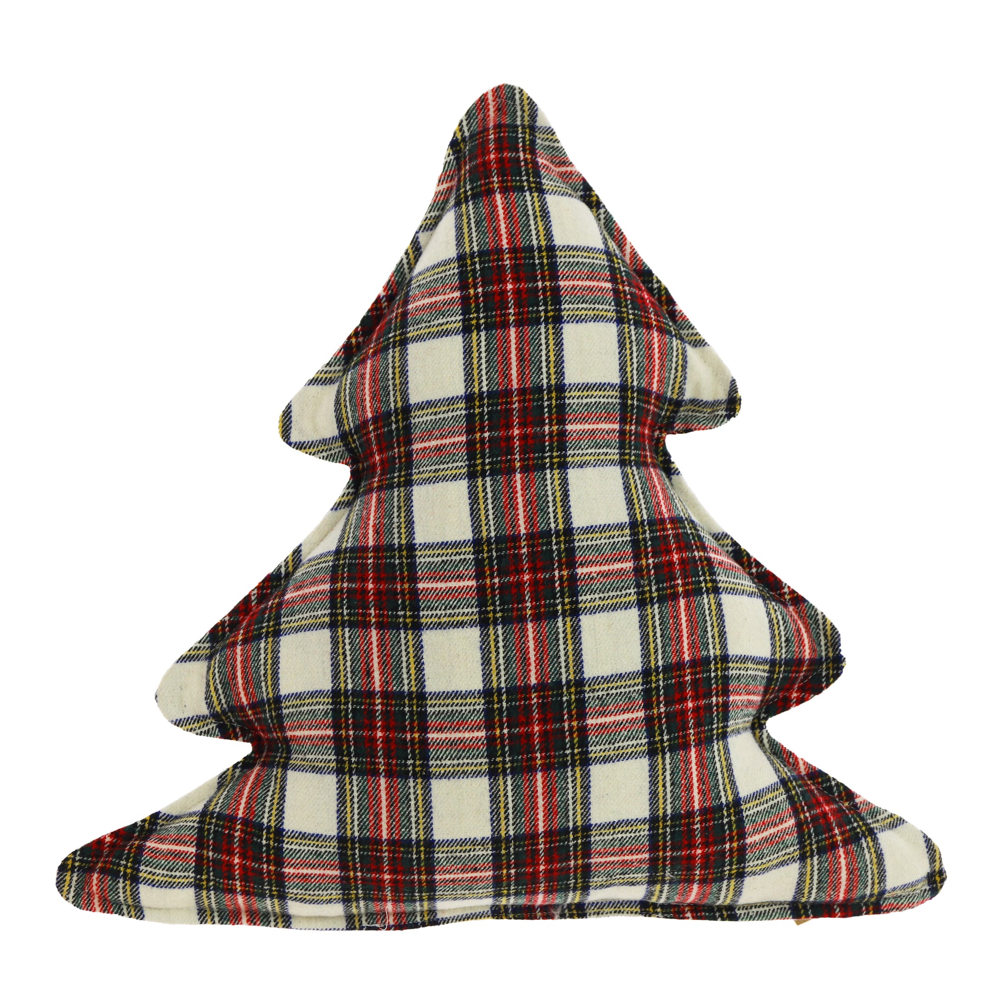 CHECK TREE - Sierkussen - 50x50 cm - Kerstboom vorm - Ruitmotief - Meerbach Home Deco