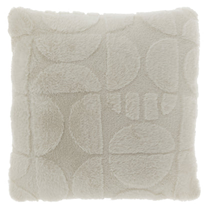 MILAN - Sierkussen - 45x45 cm - Abstract patroon - Korte fake-fur - Meerbach Home Deco