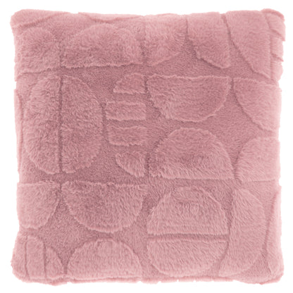 MILAN - Sierkussen - 45x45 cm - Abstract patroon - Korte fake-fur - Meerbach Home Deco