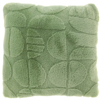 MILAN - Sierkussen - 45x45 cm - Abstract patroon - Korte fake-fur - Meerbach Home Deco