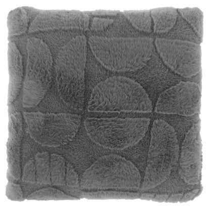 MILAN - Sierkussen - 45x45 cm - Abstract patroon - Korte fake-fur - Meerbach Home Deco