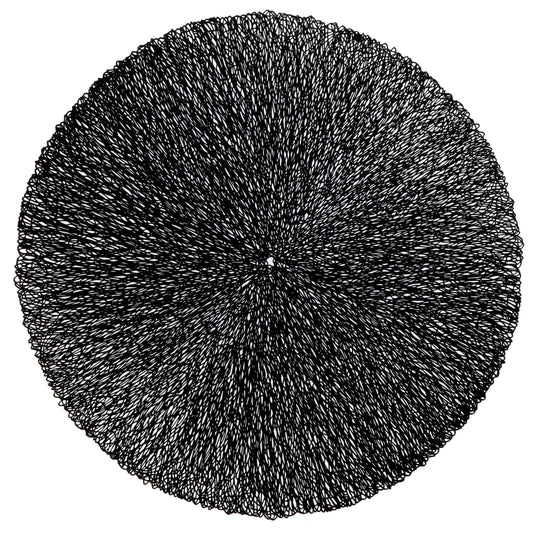 CIARA - Placemat - 38 cm - Rond - Glans - Chique - Kerst - Meerbach Home Deco