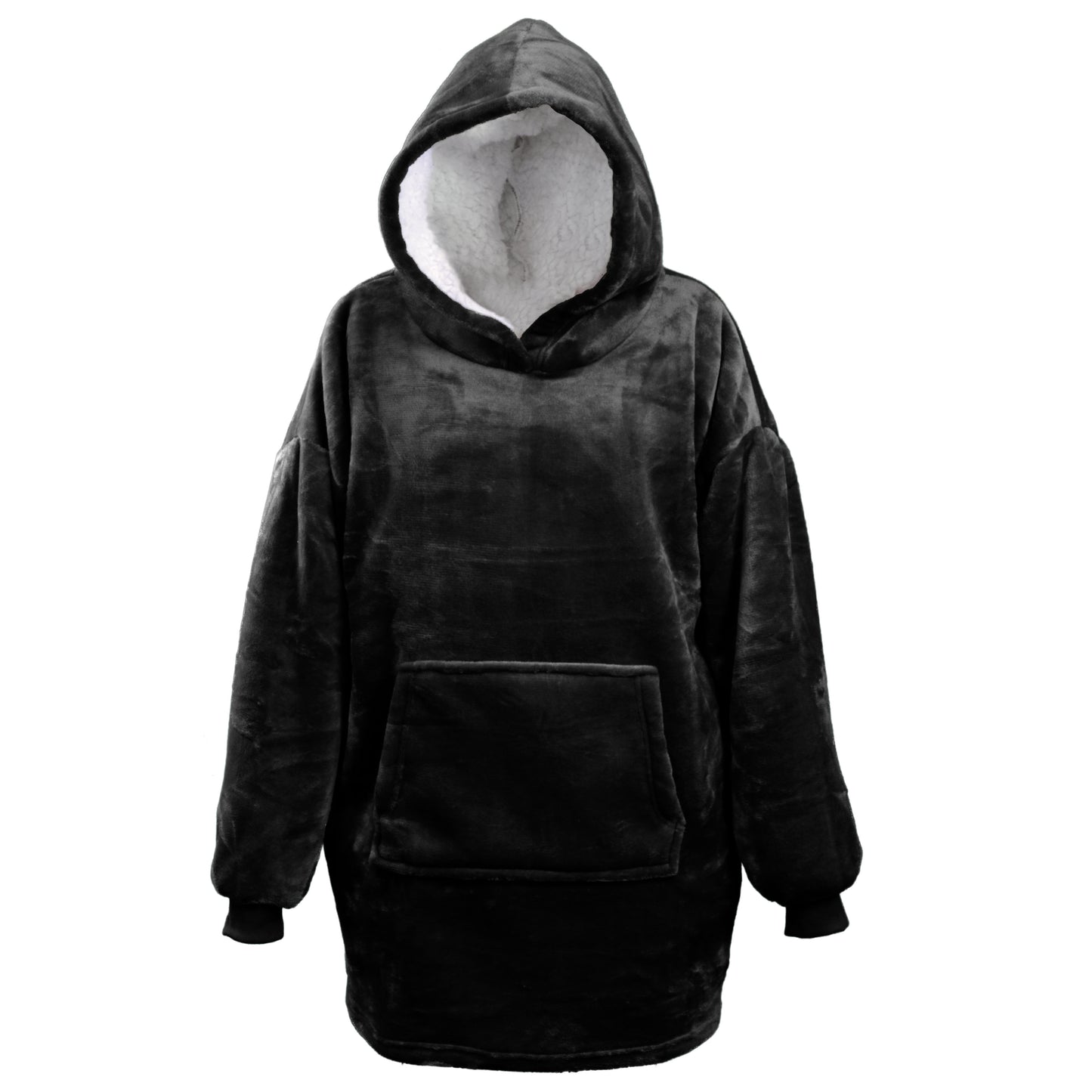 Unique Living OVERSIZED HOODIE LILLY - 70x50x87 cm - Heerlijk warm - Effen kleur - Teddy binnenkant - Meerbach Home Deco