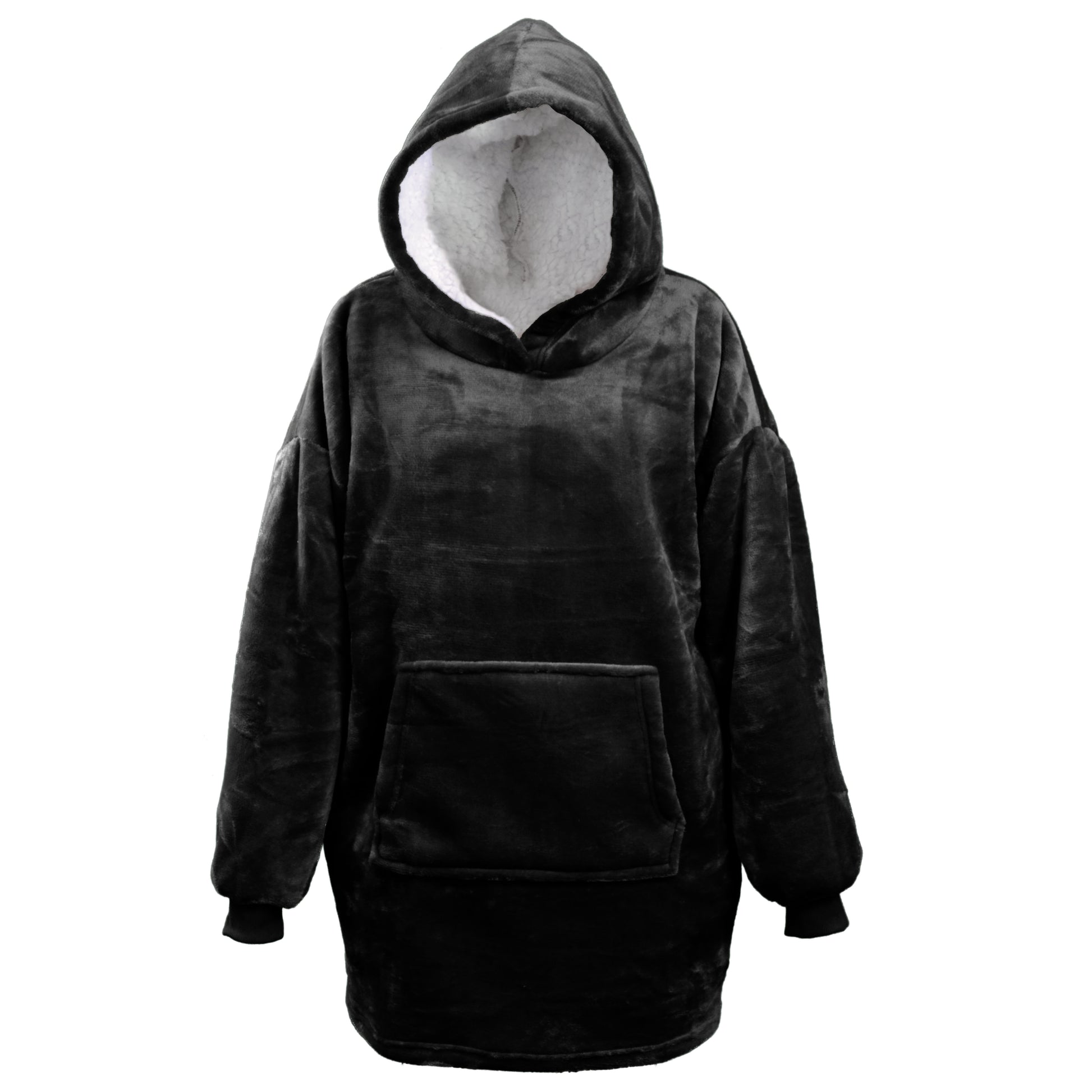Unique Living OVERSIZED HOODIE LILLY - 70x50x87 cm - Heerlijk warm - Effen kleur - Teddy binnenkant - Meerbach Home Deco