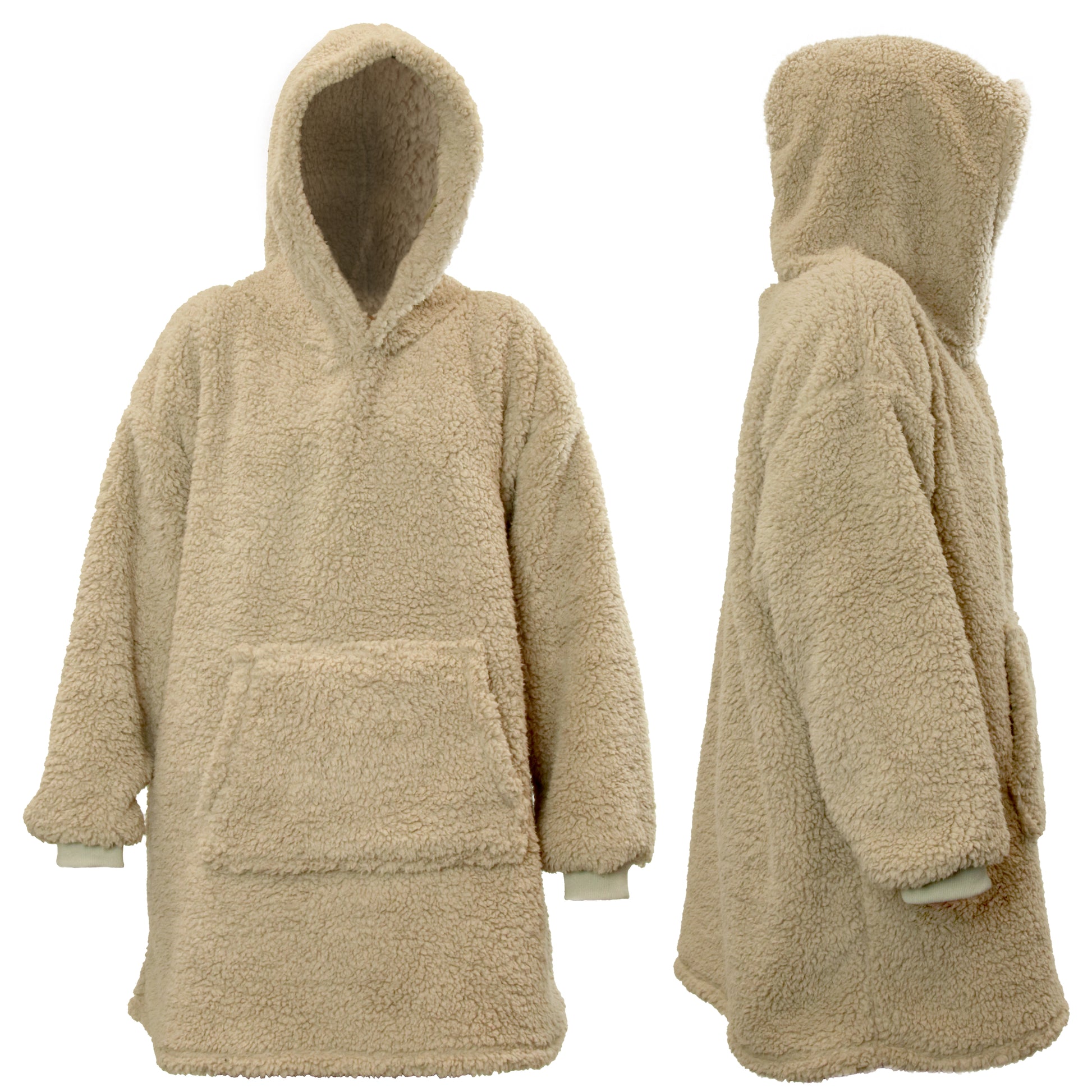 TEDDY Hoodie - 70x50x87 cm - Teddy stof - Heerlijk zacht - Super warm