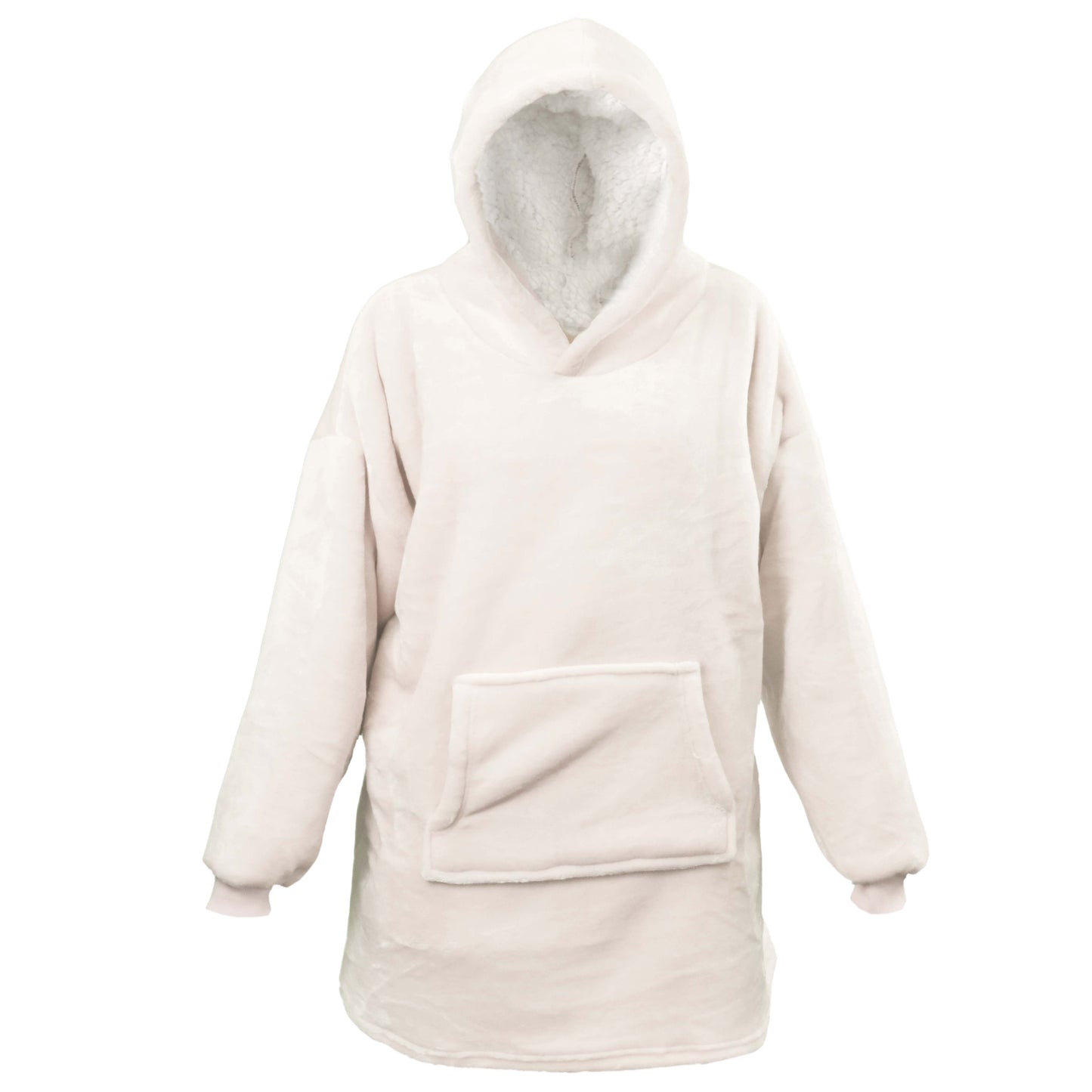 Unique Living OVERSIZED HOODIE LILLY - 70x50x87 cm - Heerlijk warm - Effen kleur - Teddy binnenkant - Meerbach Home Deco