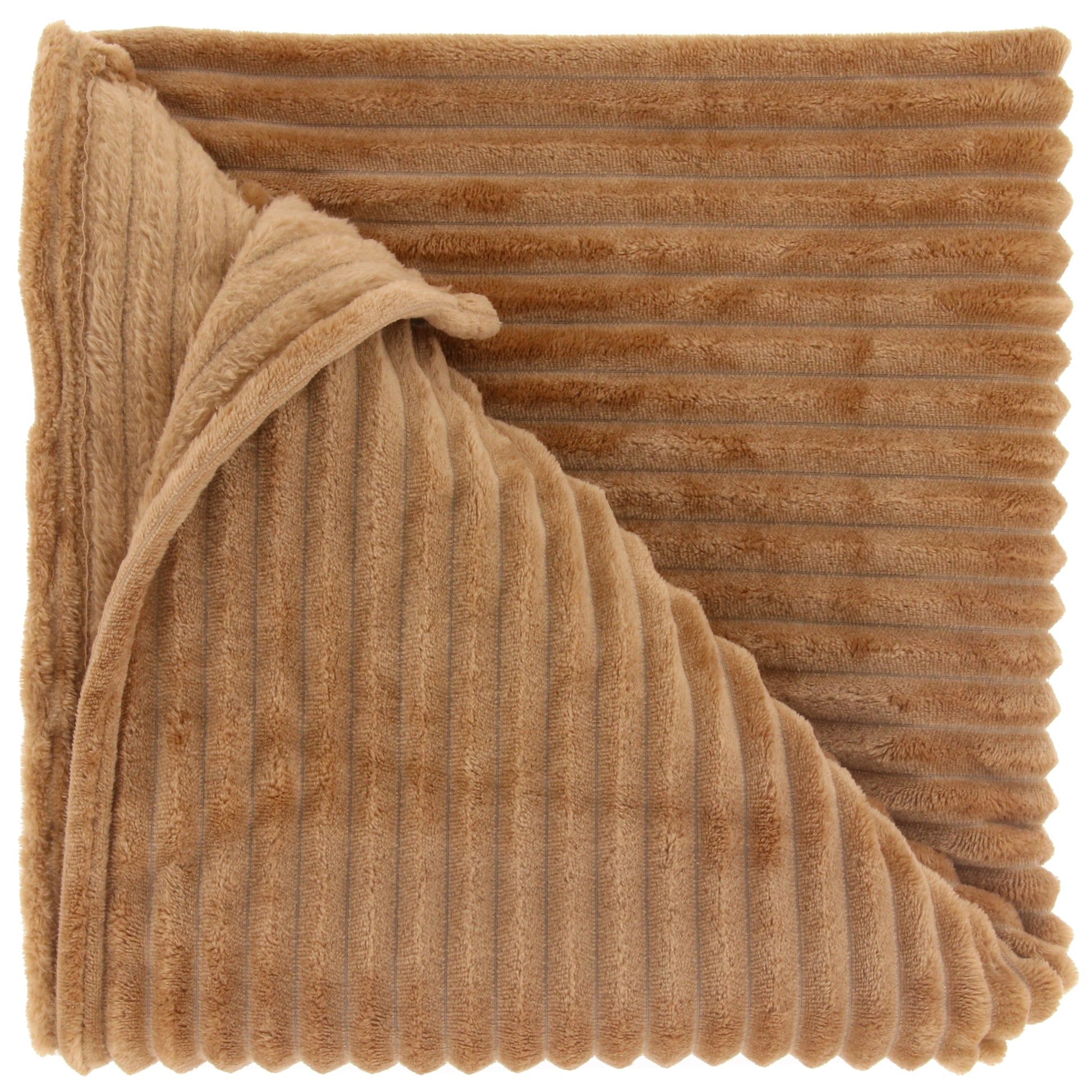 DEZ - Plaid - 150x200 cm - Ribmotief - Heerlijk zacht - Meerbach Home Deco