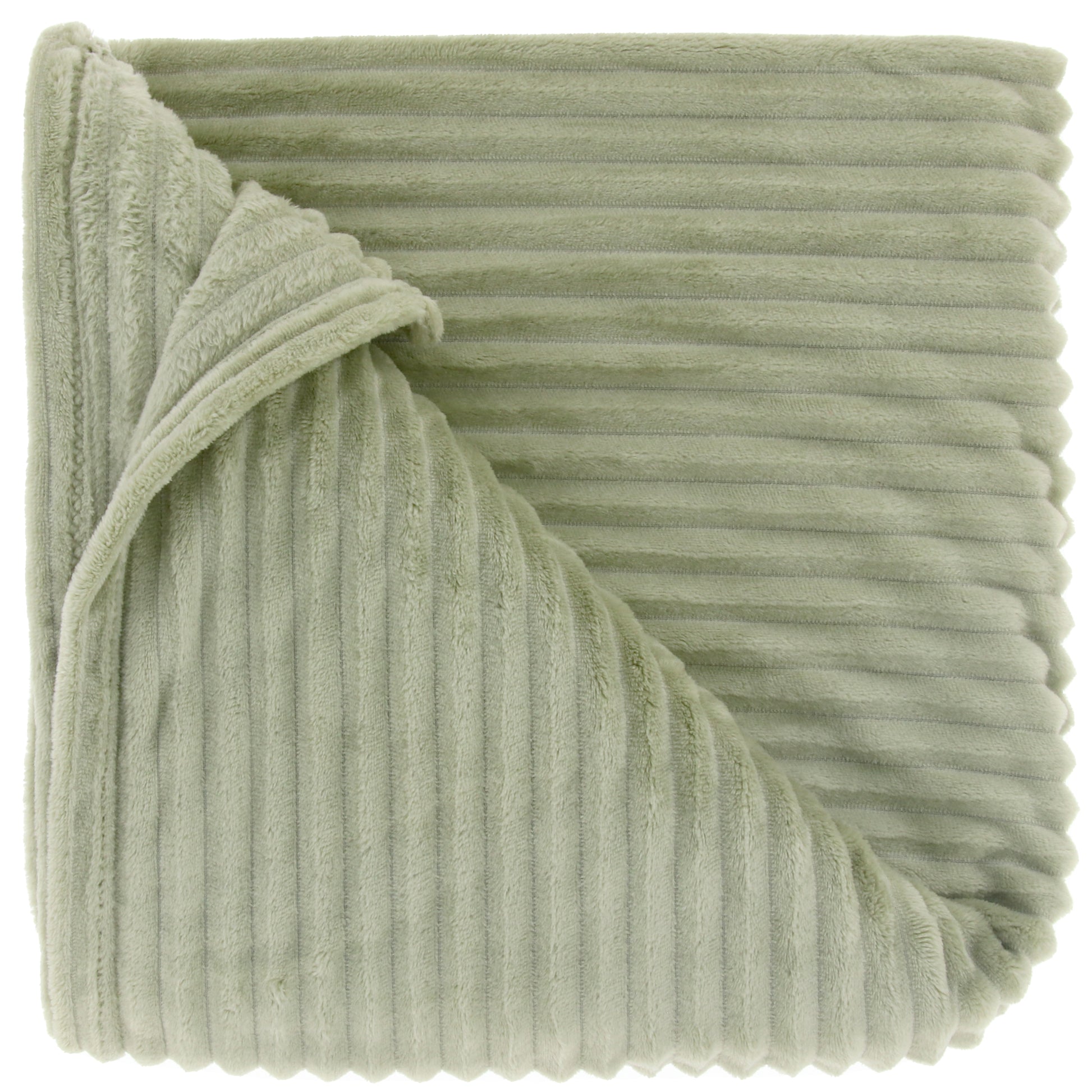 DEZ - Plaid - 150x200 cm - Ribmotief - Heerlijk zacht - Meerbach Home Deco