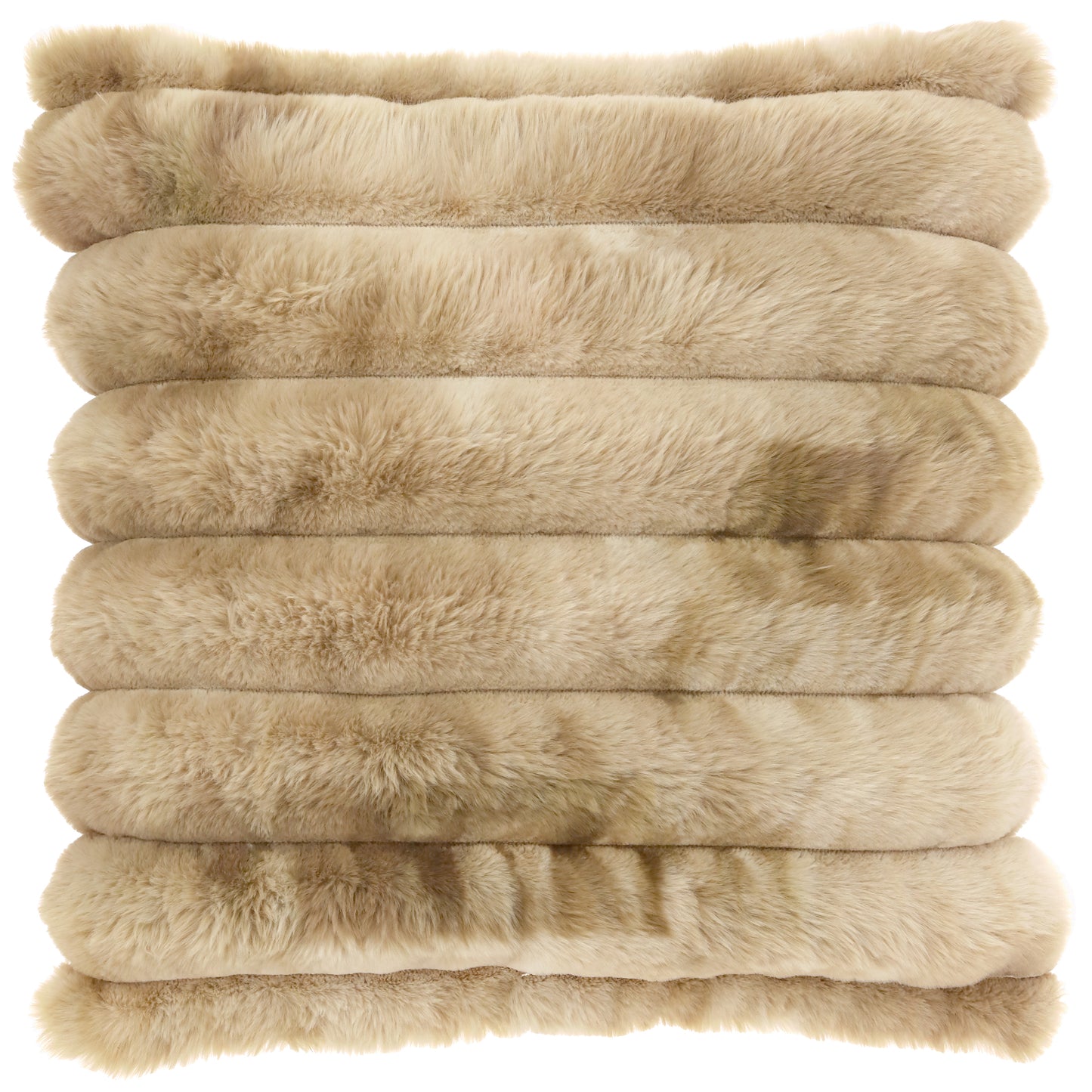 KYLIAN - Kussen - 45x45 cm - Dikke rib - Fake-fur - Super zacht - Meerbach Home Deco