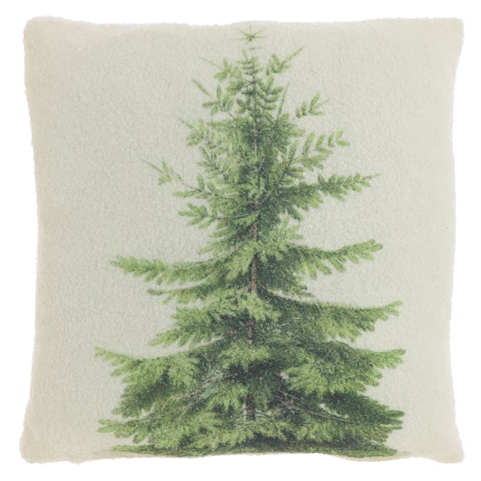 SPAR - Sierkussen - 45x45 cm - Kerst - Kerstboom - Bouclé - Dessin 2 - Meerbach Home Deco