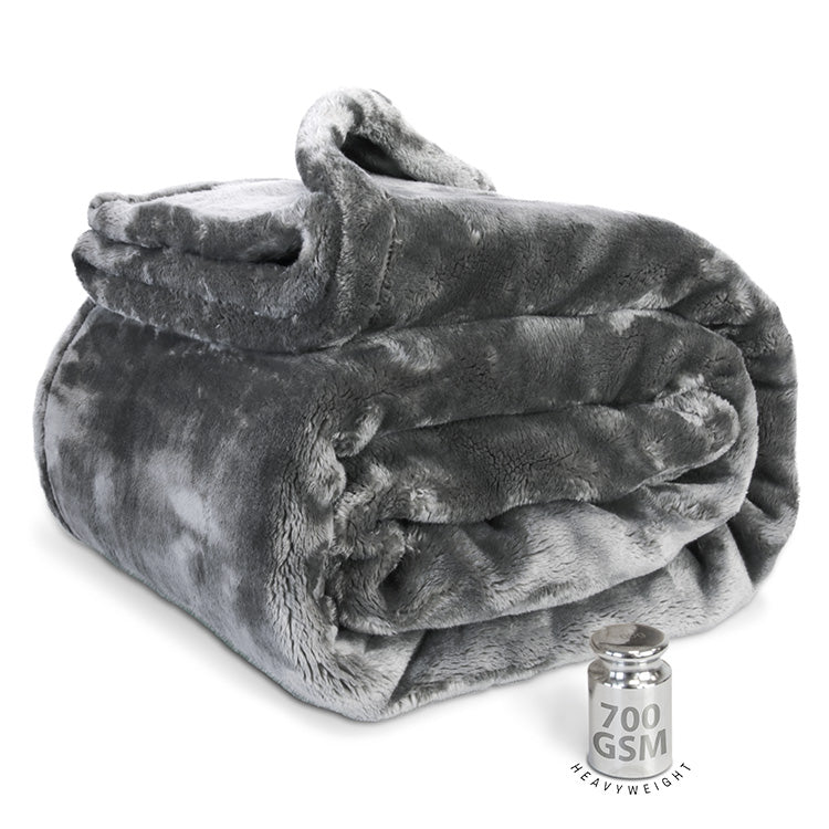 Plaid Silke dark grey productafbeelding